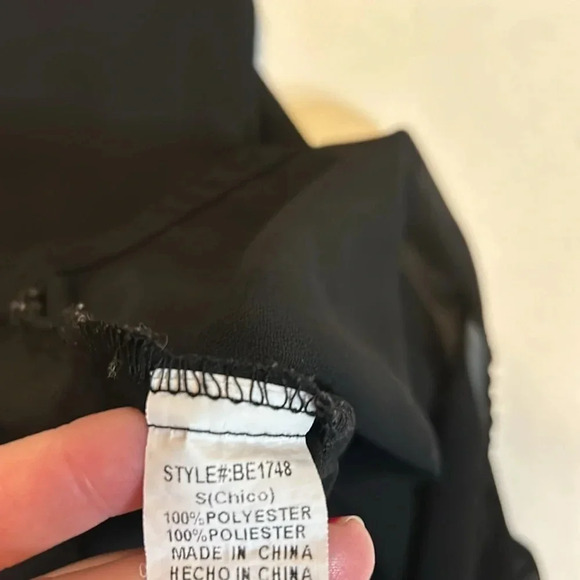 Black & White Blouse with Embroidery | Black & White Blouse | Embroidered - Picture 7 of 8